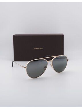Tom Ford Dashel-02 FT0996 28A Aviator Sunglasses - Gold / Smoke